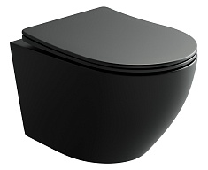 Ceramicanova Подвесной унитаз Uno Rimless CN11001MB чёрный матовый
