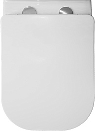 Azario Унитаз-компакт Velise AZ-1222A безободковый с бачком с сиденьем микролифт белый – фотография-8