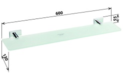 Bemeta Полка стеклянная Beta 132102042 – фотография-2