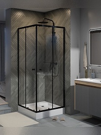 Teymi Душевой уголок Helmi 80х80 с поддоном T00602 – фотография-2