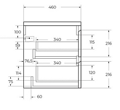 BelBagno Тумба под раковину Kraft 120 R подвесная Rovere Galifax Bianco – фотография-12