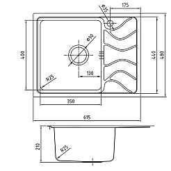 Iddis Мойка из нержавеющей стали Reeva REE61SLi77 – фотография-2