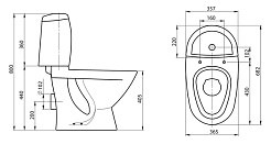 Santeri Унитаз-компакт "Лилия" – фотография-4