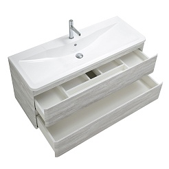 BelBagno Мебель для ванной Albano 120 подвесная Rovere Vintage Bianco – фотография-4