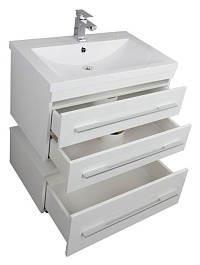 Aquanet Тумба с раковиной Нота 75 белая (171487) – фотография-7