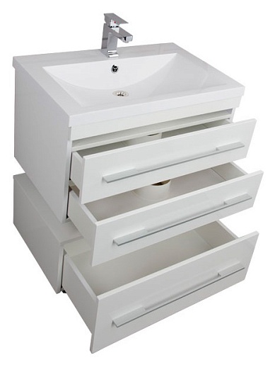 Aquanet Тумба с раковиной Нота 75 белая (171487) – картинка-7