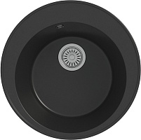 Teymi Мойка кухонная Lina Smart D48 кварцевая черная матовая