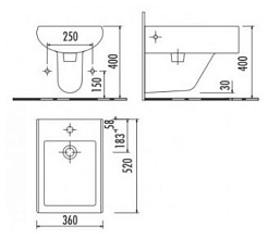 Creavit Биде подвесное Slim SM510 – фотография-2