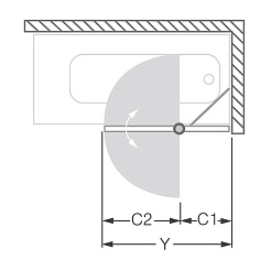 Roltechnik Шторка для ванной TV2 – фотография-2