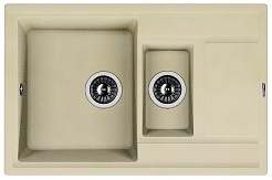 Florentina Мойка гранитная Липси 780К с крылом бежевый – фотография-1