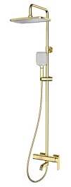Gappo Душевая стойка G18 G2418-23 золотой сатин – фотография-1
