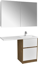 Акватон Мебель для ванной Лондри 60 R дуб рустикальный/белая – фотография-1