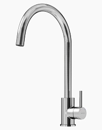 Sancos Смеситель для кухни Stainless с поворотным R изливом нержавеющая сталь SC12001SS – фотография-1