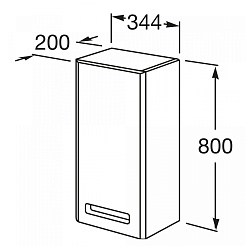 Roca Шкаф Gap тиковое дерево R – фотография-2