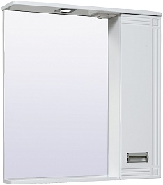 Runo Зеркальный шкаф Карат 70 R белый – фотография-1