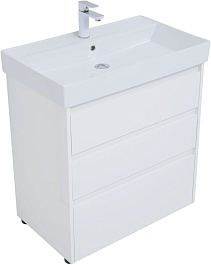 Aquanet Тумба под раковину Nova Lite 75 белая глянцевая – фотография-2
