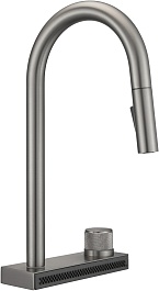 Milacio Смеситель для кухни Ultra MCU.556.GM вороненая сталь – фотография-1