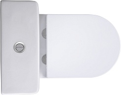 Sintesi Унитаз компакт Essler безободковый с сиденьем микролифт и бачком белый – фотография-5