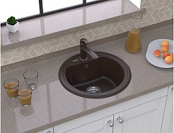 Ewigstein Мойка кухонная Antik R50 шоколад – фотография-4