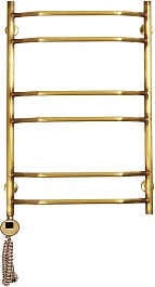 Domoterm Полотенцесушитель электрический Лаура П6 600x800 АБР EL античная бронза – фотография-1