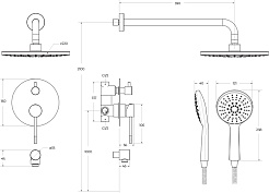 Cezares Душевая система RELAX-DSET-01 хром – фотография-2
