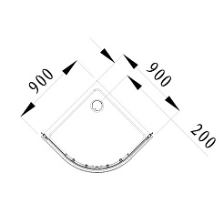Alvaro Banos Душевой поддон Granada S90 – фотография-2