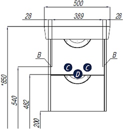 Акватон Тумба под раковину Сильва 50 дуб макиато – фотография-5
