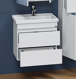 СанТа Тумба с раковиной Марс 60 подвесная белая – фотография-3