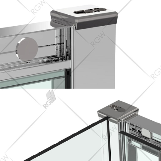 RGW Душевой уголок Classic CL-44 80x100 профиль хром стекло прозрачное – фотография-4