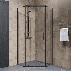 Triton Душевой уголок Дека-Блэк 100/100 Щ0000062934 – фотография-6