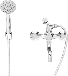 Aringa Смеситель для ванны и душа Арно AR02024CH универсальный хром – фотография-2