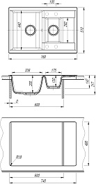 Dr. Gans Мойка кухонная Астра 760 К везувий – фотография-4