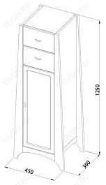 Aquanet Тумба для ванной "Кио 40" – фотография-3