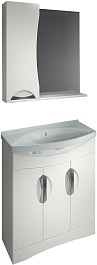 Какса-а Мебель для ванной Каприз 75 L белая – фотография-1