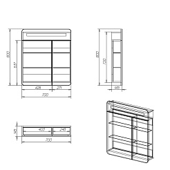 Owl 1975 Мебель для ванной Vind stor 70 – фотография-7