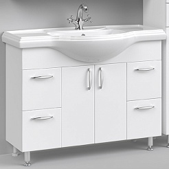 Водолей Тумба под раковину Колумбия 105 белая – фотография-1