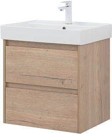 Aquanet Тумба под раковину Nova Lite 60 подвесная дуб крафт – фотография-4