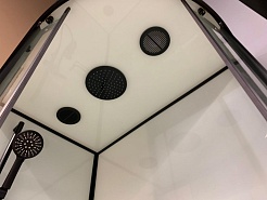 Frank Душевая кабина F412/1 L black с крышей – фотография-6