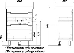 Sanstar Мебель для ванной комнаты Адель 60 – фотография-7