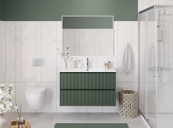 BelBagno Тумба под раковину Uno 100 подвесная Еловый матовый – фотография-10