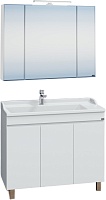 СанТа Мебель для ванной Марс 100 3 дверки белая