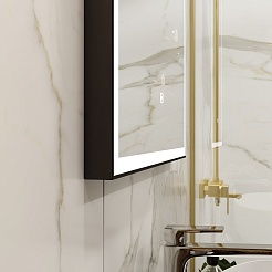 Continent Зеркало Frame Black Led 700x1000 – фотография-9