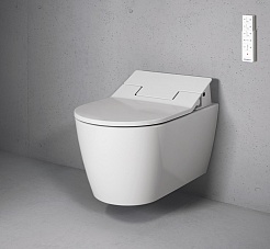 Duravit Унитаз подвесной ME by Starck 2528590000 с крышкой биде – фотография-2