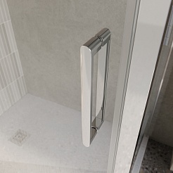 BelBagno Душевой уголок Luce 110/100 LUCE-AH-1-110/100-C-Cr профиль хром стекло прозрачное – фотография-5