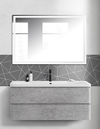 BelBagno Мебель для ванной Albano 120 подвесная Cemento Verona Grigio – фотография-1