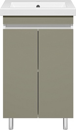 Misty Тумба под раковину Майна 50 хаки/белая – фотография-1