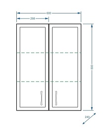 Stella Polare Шкаф подвесной Концепт 60/80 – фотография-3