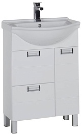 Aquanet Тумба под раковину Сити 60 белая – фотография-1