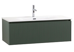 BelBagno Тумба с раковиной Uno 100 с 1 ящиком подвесная Еловый матовый с раковиной BB-8099-100 – фотография-1