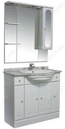 Aquanet Зеркальный шкаф "Марсель 90" – фотография-2